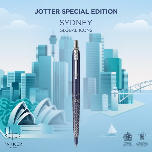 Parker Jotter Sydney Blue CT, шариковая ручка, M, подар.кор.