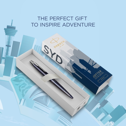 Parker Jotter Sydney Blue CT, шариковая ручка, M, подар.кор.