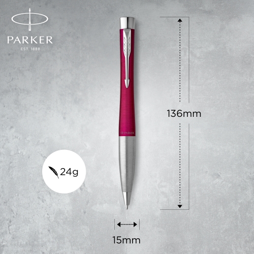 Parker Urban Core K314 - Vibrant Magenta CT, шариковая ручка, M