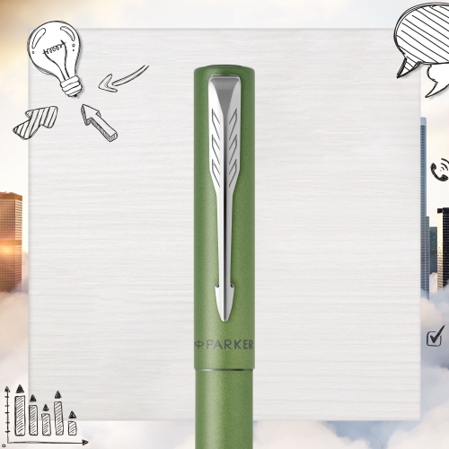 Parker Vector XL - Green, ручка-роллер, M, подар.кор.