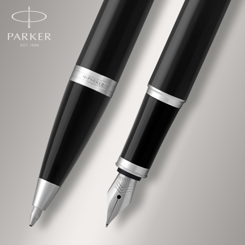 Parker Набор подарочный IM Black CT шар. ручка, 1,0мм + ручка перьевая, 1,0мм