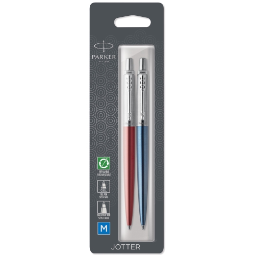 Parker набор подарочный Parker Jotter London - шар. ручка Red + гел. ручка Blue, M, блистер