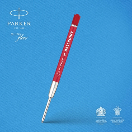 Parker стержень для шариковой ручки QuinkFlow Basic Z09, M, 1мм, красный, блистер (2шт)