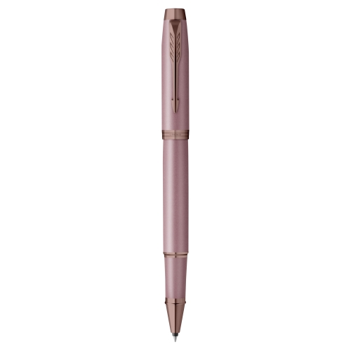 Parker IM Mauve Bronze Trim ручка роллер черная, 0,5мм, подарочная упаковка