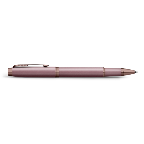 Parker IM Mauve Bronze Trim ручка роллер черная, 0,5мм, подарочная упаковка