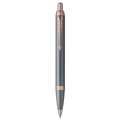 Parker IM Slate Rose Gold PVD Trim ручка шариковая синяя, 1,0мм, подарочная упаковка
