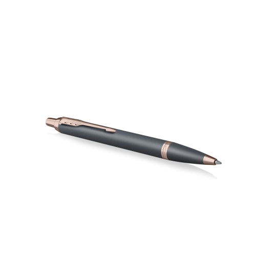 Parker IM Slate Rose Gold PVD Trim ручка шариковая синяя, 1,0мм, подарочная упаковка