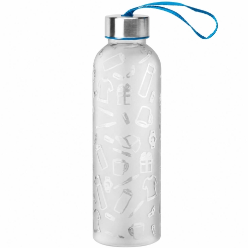 Бутылка для воды VERONA PET SOFT 550мл Белая с голубым 6262.07.12
