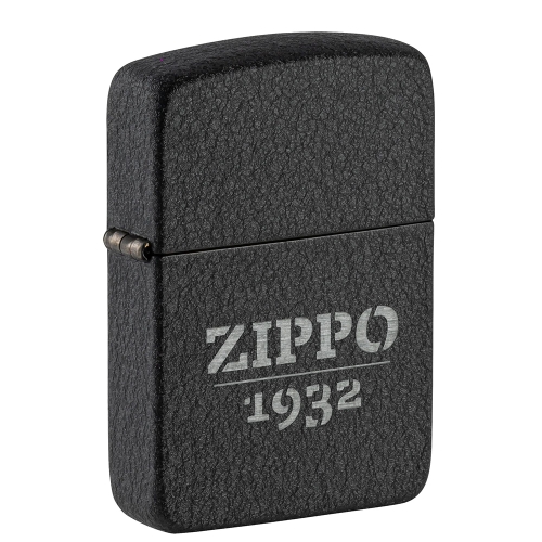 Зажигалка ZIPPO 1941 Replica, с покрытием Black Crackle, черный, матовая, 38x13x57 мм, шт