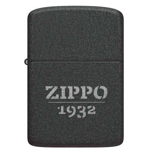 Зажигалка ZIPPO 1941 Replica, с покрытием Black Crackle, черный, матовая, 38x13x57 мм, шт