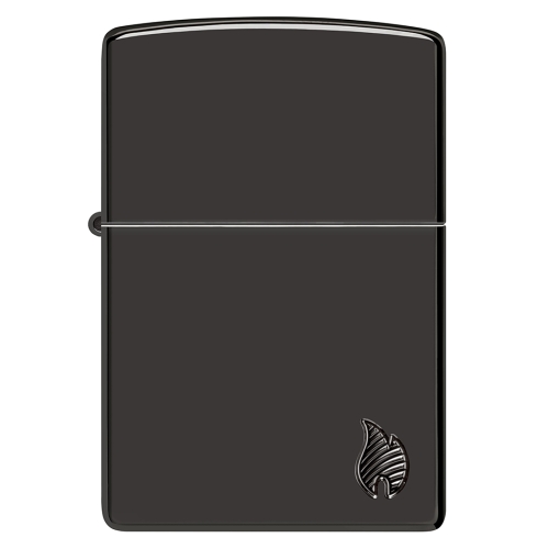 Зажигалка ZIPPO Armor Flame c покрытием High Polish Black, латунь/сталь, черная, 38x13x57 мм, шт