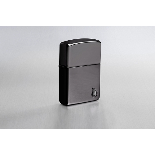 Зажигалка ZIPPO Armor Flame c покрытием High Polish Black, латунь/сталь, черная, 38x13x57 мм, шт