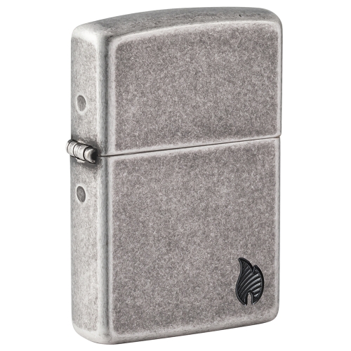 Зажигалка ZIPPO Armor Пламя c античным серебристым покрытием | Flame Antique Silver, латунь/сталь, с
