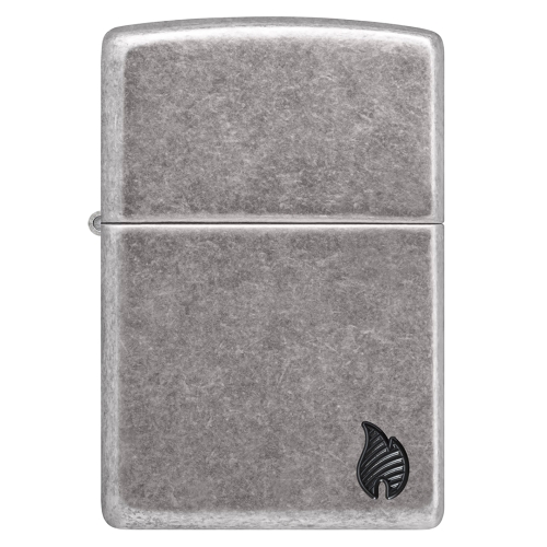 Зажигалка ZIPPO Armor Пламя c античным серебристым покрытием | Flame Antique Silver, латунь/сталь, с