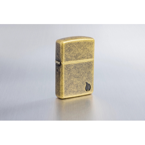 Зажигалка ZIPPO Armor Пламя c покрытием античная латунь | Flame Antique Brass, латунь/сталь, золотис