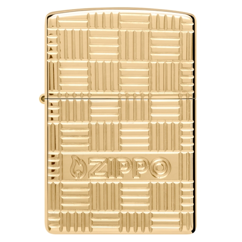 Зажигалка ZIPPO Armor с покрытием Глянцевая латунь | High Polish Brass, латунь/сталь, золотистая, 38
