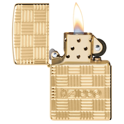 Зажигалка ZIPPO Armor с покрытием Глянцевая латунь | High Polish Brass, латунь/сталь, золотистая, 38