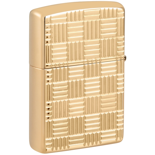 Зажигалка ZIPPO Armor с покрытием Глянцевая латунь | High Polish Brass, латунь/сталь, золотистая, 38