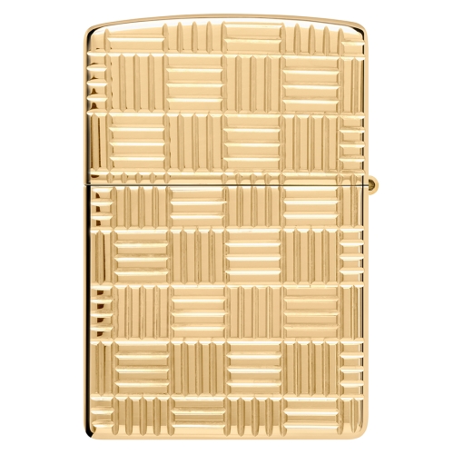 Зажигалка ZIPPO Armor с покрытием Глянцевая латунь | High Polish Brass, латунь/сталь, золотистая, 38