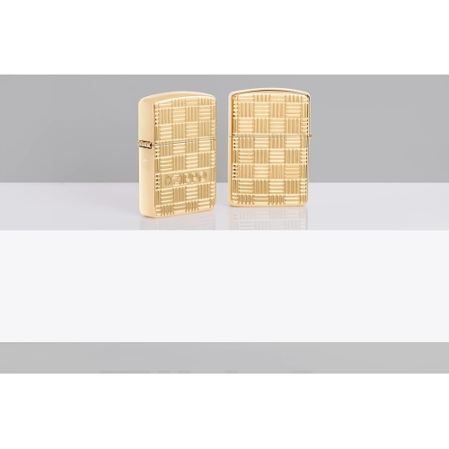 Зажигалка ZIPPO Armor с покрытием Глянцевая латунь | High Polish Brass, латунь/сталь, золотистая, 38