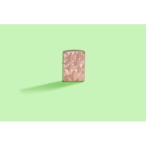 Зажигалка Zippo Armor® Hearts с покрытием Rose Gold, латунь/сталь, розовое золото, 38x13x57 мм