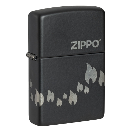 Зажигалка Zippo Classic с покрытием Black Matte, латунь/сталь, черная, матовая, 38x13x57 мм