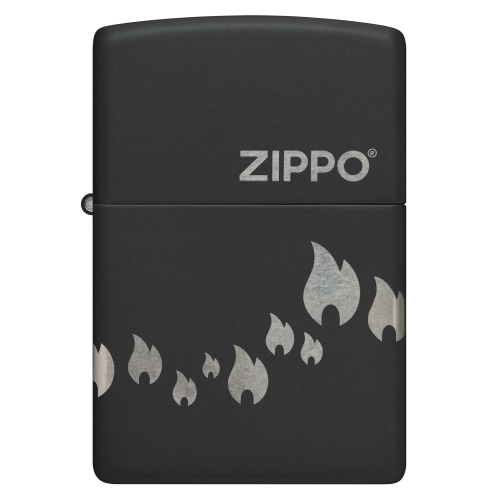 Зажигалка Zippo Classic с покрытием Black Matte, латунь/сталь, черная, матовая, 38x13x57 мм