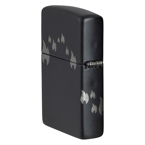 Зажигалка Zippo Classic с покрытием Black Matte, латунь/сталь, черная, матовая, 38x13x57 мм