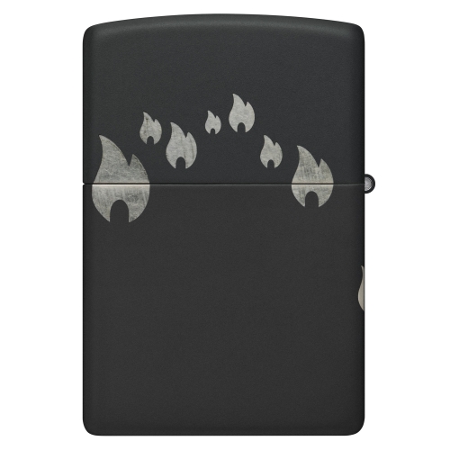 Зажигалка Zippo Classic с покрытием Black Matte, латунь/сталь, черная, матовая, 38x13x57 мм