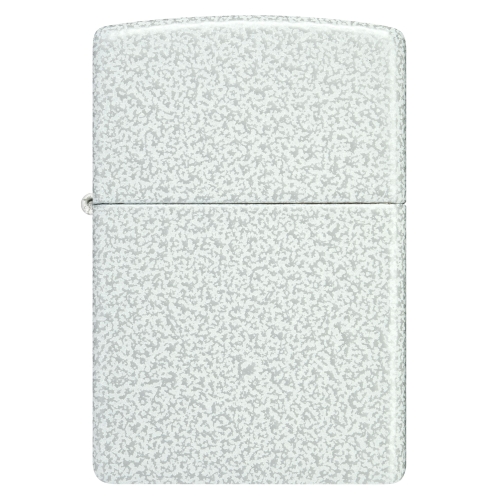 Зажигалка Zippo Classic с покрытием Glacier, латунь/сталь, белая, матовая, 38x13x57 мм