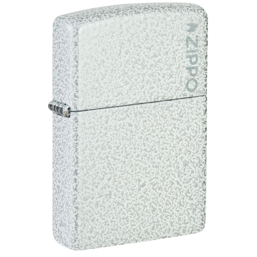 Зажигалка Zippo Classic с покрытием Glacier, латунь/сталь, белая, матовая, 38x13x57 мм