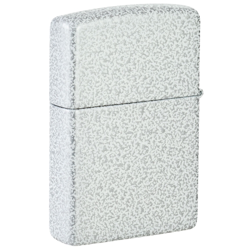 Зажигалка Zippo Classic с покрытием Glacier, латунь/сталь, белая, матовая, 38x13x57 мм
