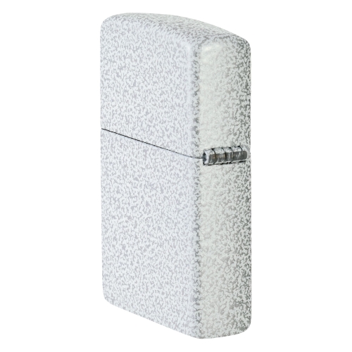 Зажигалка Zippo Classic с покрытием Glacier, латунь/сталь, белая, матовая, 38x13x57 мм