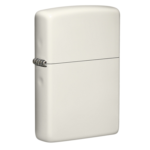 Зажигалка Zippo Classic с покрытием Glow In The Dark, латунь/сталь, белая, матовая, 38x13x57 мм