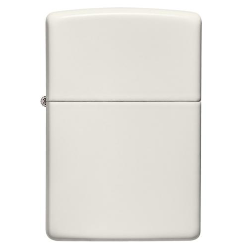 Зажигалка Zippo Classic с покрытием Glow In The Dark, латунь/сталь, белая, матовая, 38x13x57 мм