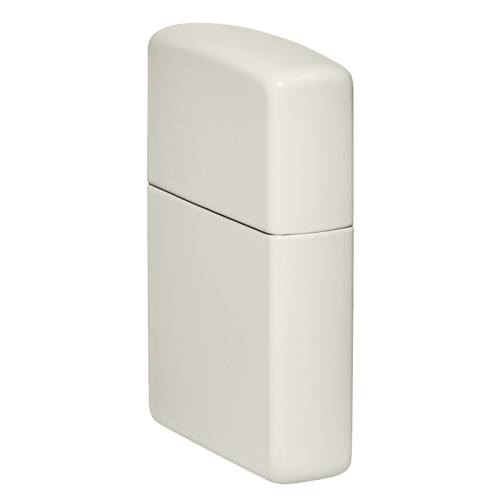 Зажигалка Zippo Classic с покрытием Glow In The Dark, латунь/сталь, белая, матовая, 38x13x57 мм