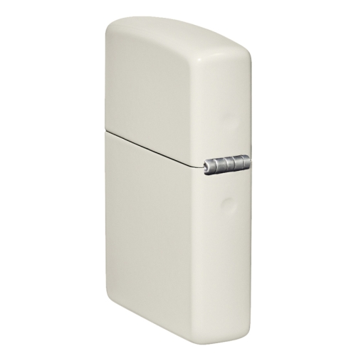 Зажигалка Zippo Classic с покрытием Glow In The Dark, латунь/сталь, белая, матовая, 38x13x57 мм