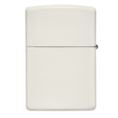 Зажигалка Zippo Classic с покрытием Glow In The Dark, латунь/сталь, белая, матовая, 38x13x57 мм