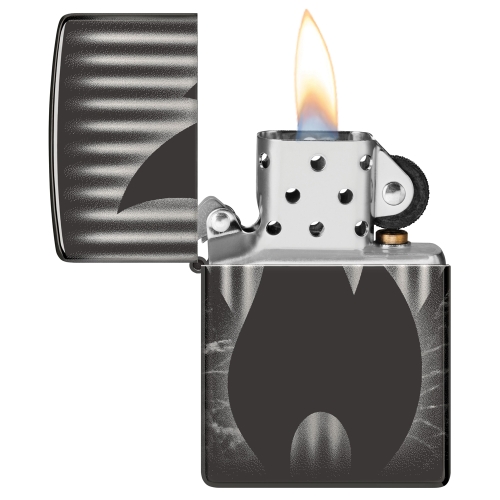 Зажигалка Zippo Classic с покрытием High Polish Black, латунь/сталь, черная, глянцевая, 38x13x57 мм
