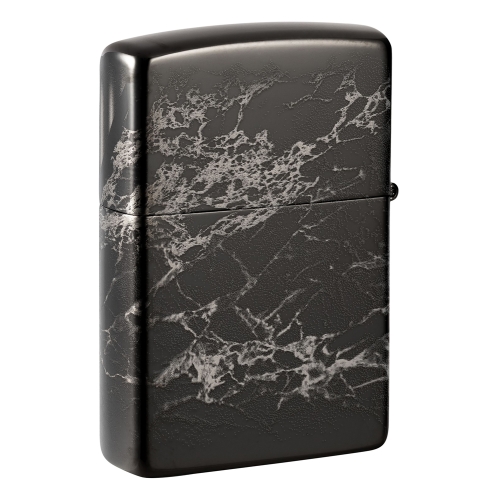 Зажигалка Zippo Classic с покрытием High Polish Black, латунь/сталь, черная, глянцевая, 38x13x57 мм