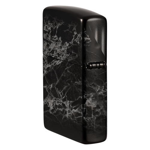 Зажигалка Zippo Classic с покрытием High Polish Black, латунь/сталь, черная, глянцевая, 38x13x57 мм