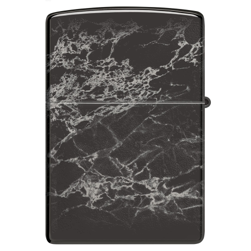 Зажигалка Zippo Classic с покрытием High Polish Black, латунь/сталь, черная, глянцевая, 38x13x57 мм