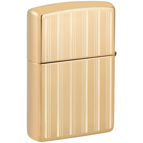 Зажигалка Zippo Classic с покрытием High Polish Brass, латунь/сталь, золотистая, 38x13x57 мм
