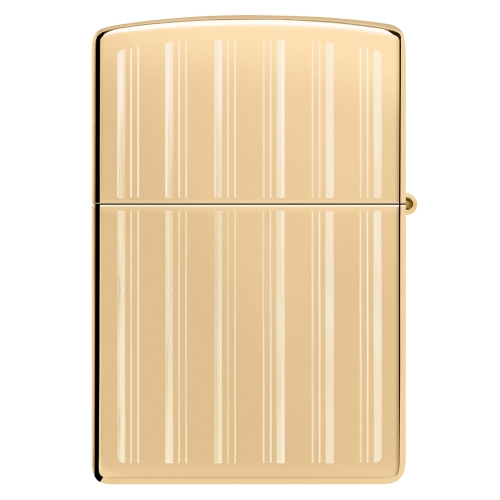 Зажигалка Zippo Classic с покрытием High Polish Brass, латунь/сталь, золотистая, 38x13x57 мм