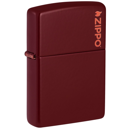 Зажигалка Zippo Classic с покрытием Merlot, латунь/сталь, бордовая, глянцевая, 38x13x57 мм
