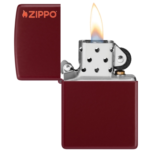 Зажигалка Zippo Classic с покрытием Merlot, латунь/сталь, бордовая, глянцевая, 38x13x57 мм