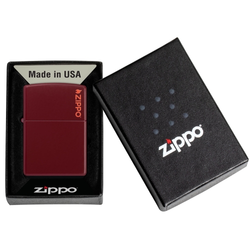 Зажигалка Zippo Classic с покрытием Merlot, латунь/сталь, бордовая, глянцевая, 38x13x57 мм