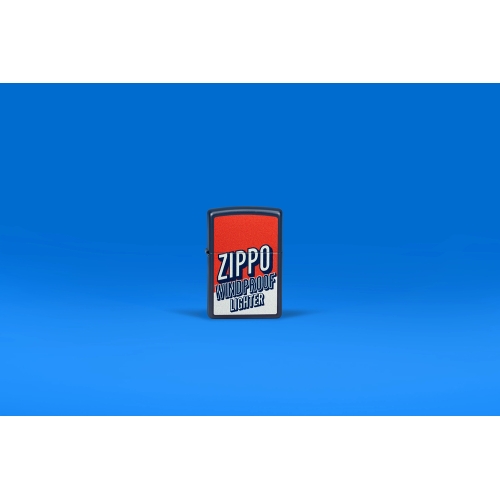 Зажигалка ZIPPO Color Block Design с покрытием Navy Matte, латунь/сталь, синяя, 38x13x57 мм, шт