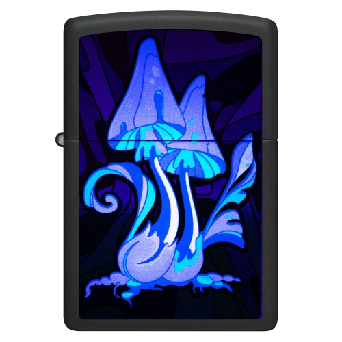 Зажигалка Zippo Counter Culture с покрытием Black Light, латунь/сталь, черная,матовая 38x13x57 мм