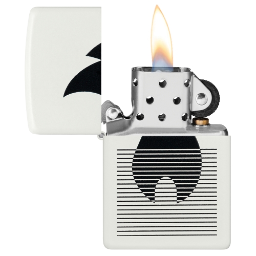 Зажигалка ZIPPO Flame Gradient Design White Matte, латунь/сталь, белая, матовая